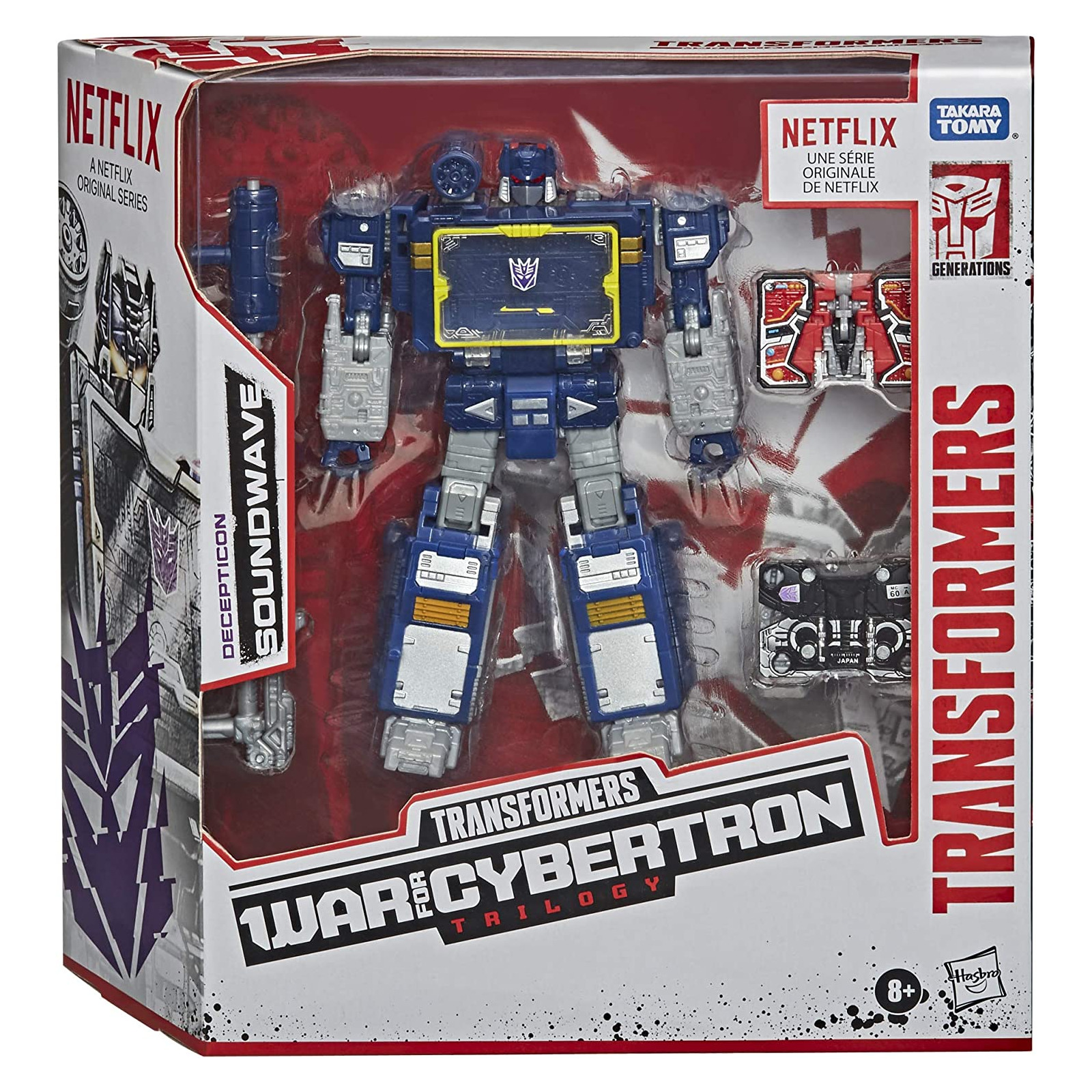 Transformers War for Cybertron Trilogy Soundwave with Ravage & Laserbeak